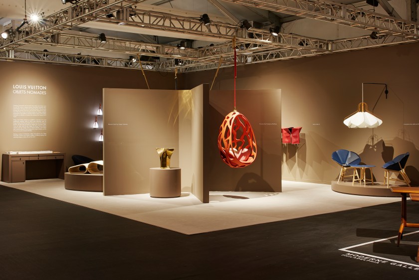 Louis Vuitton Wins Art Basel With a Fur Cocoon Chair