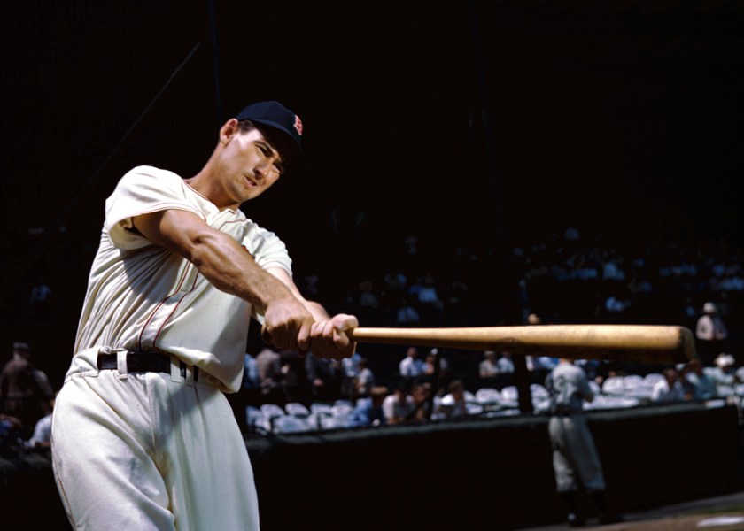 Baseball Legend Ted Williams Posing by Bettmann