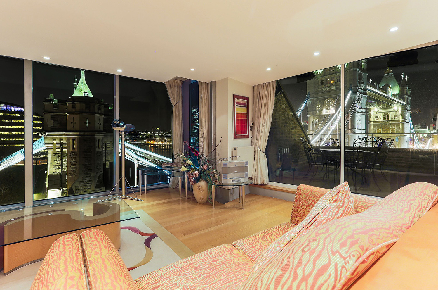 Interior views of The High Command penthouse in London
