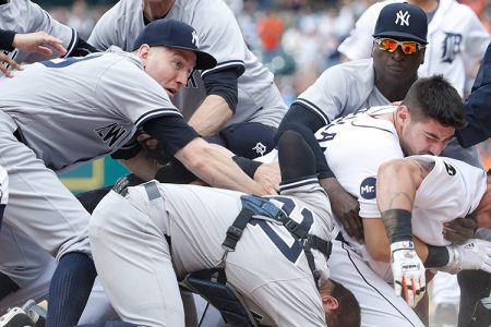 Yankees and Tigers Get Into Insane Brawl