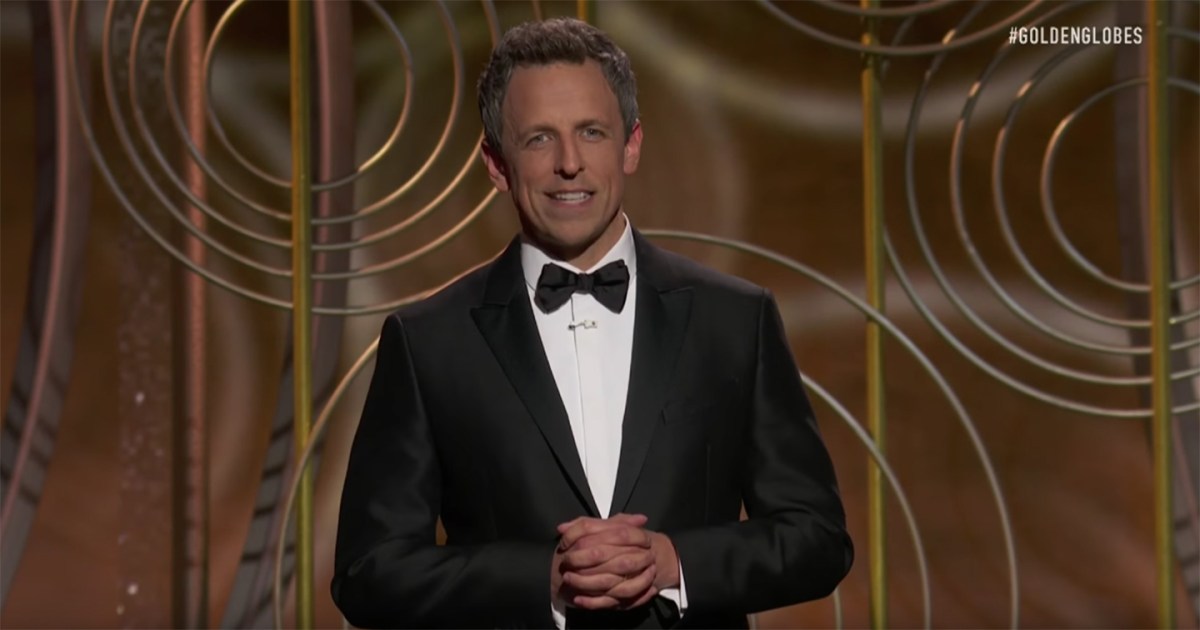 Watch Seth Meyers' Golden Globes Monologue InsideHook