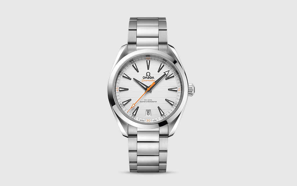 white dial sports watch