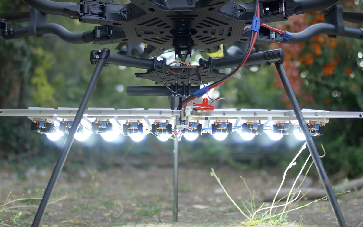 Watch A 1 000 Watt Freefly Alta 8 Drone With Leds Youtube Insidehook