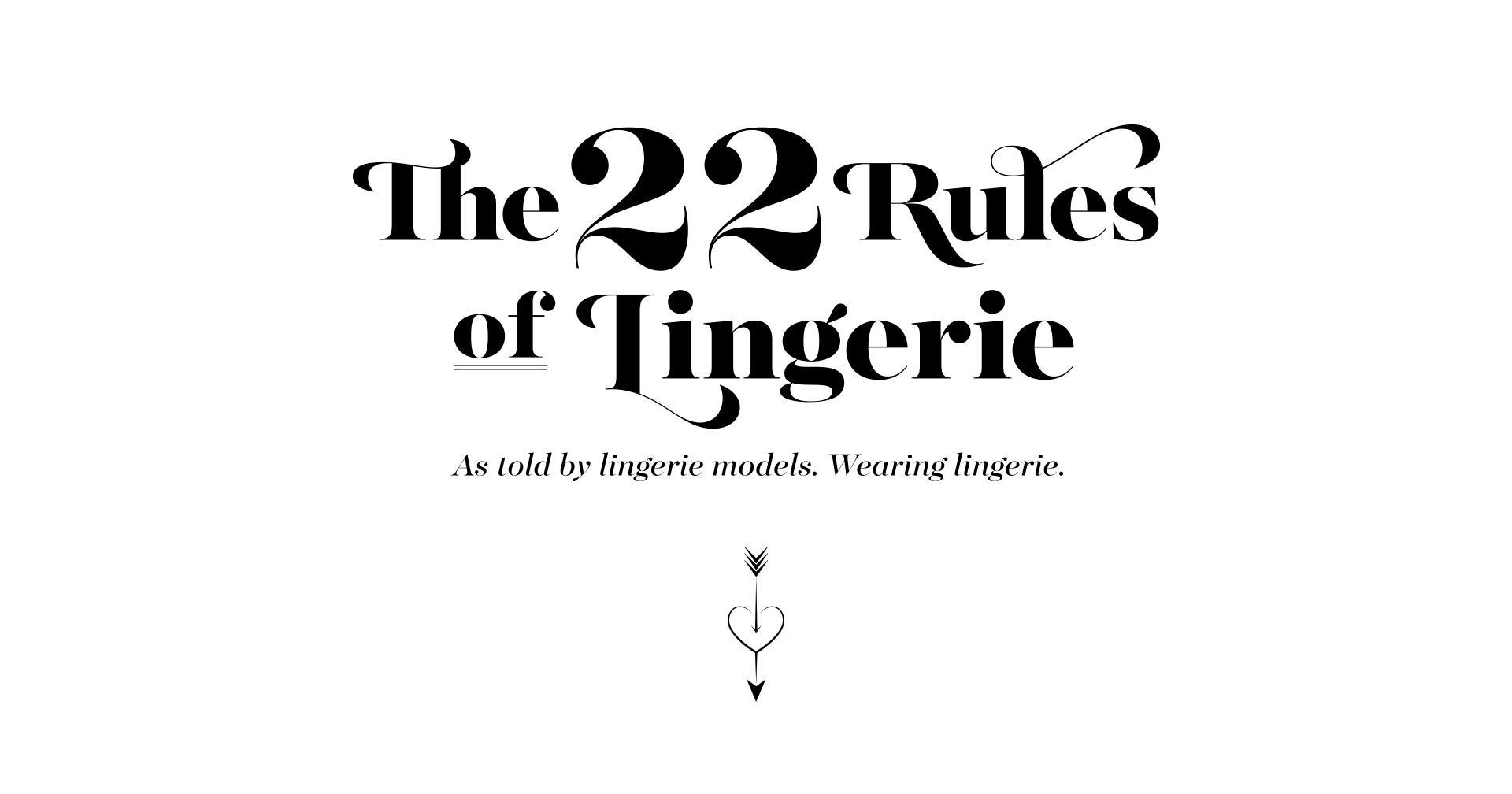 The 22 Rules of Lingerie - InsideHook