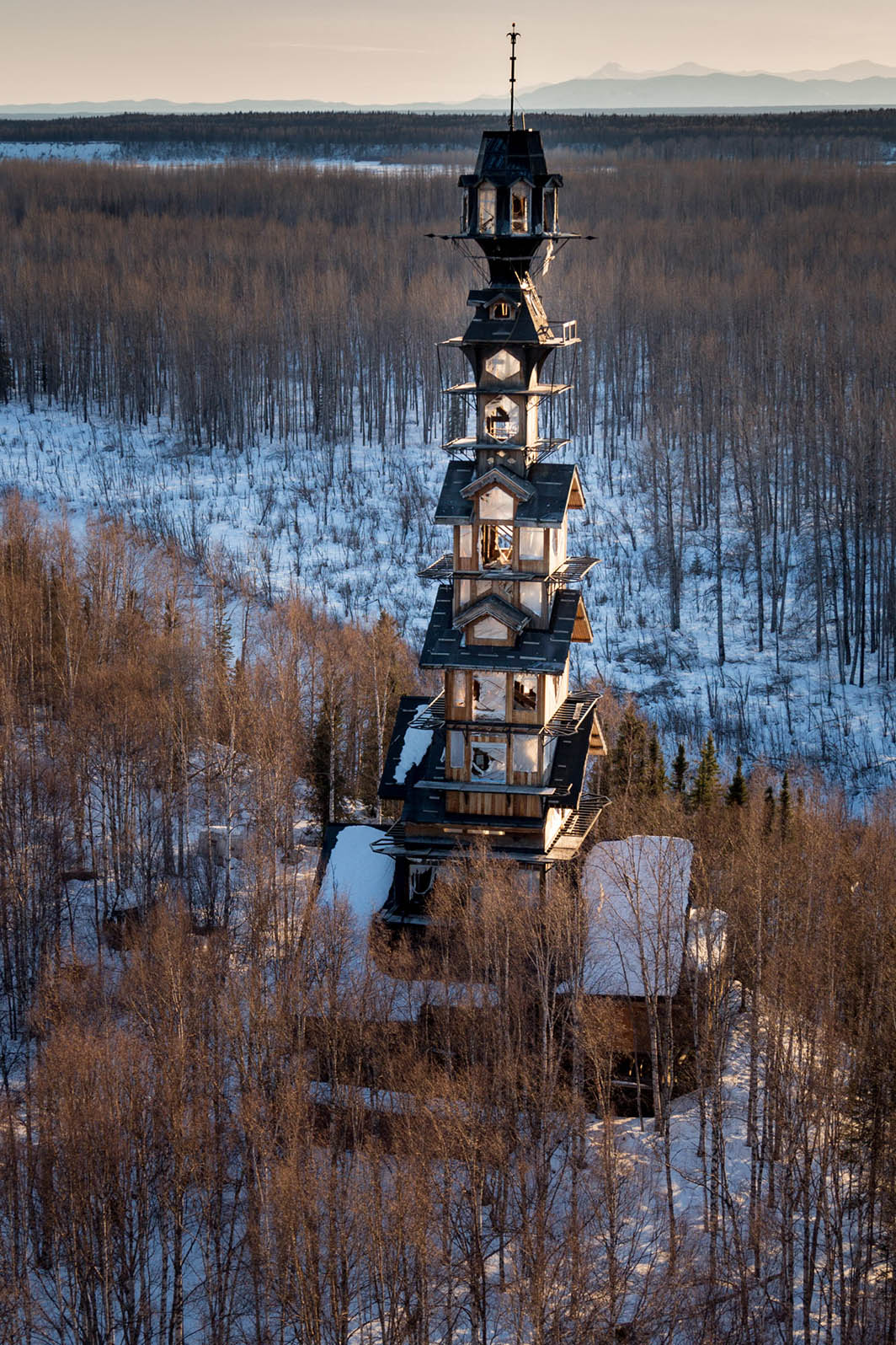 Dr Seuss Log Cabin Tower House In Alaska Is Massive InsideHook