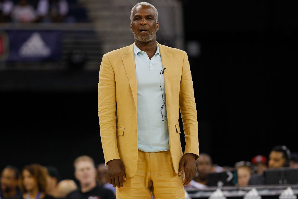 Head coach Charles Oakley of the Killer 3s. (Photo by Kevin C. Cox/Getty Images)