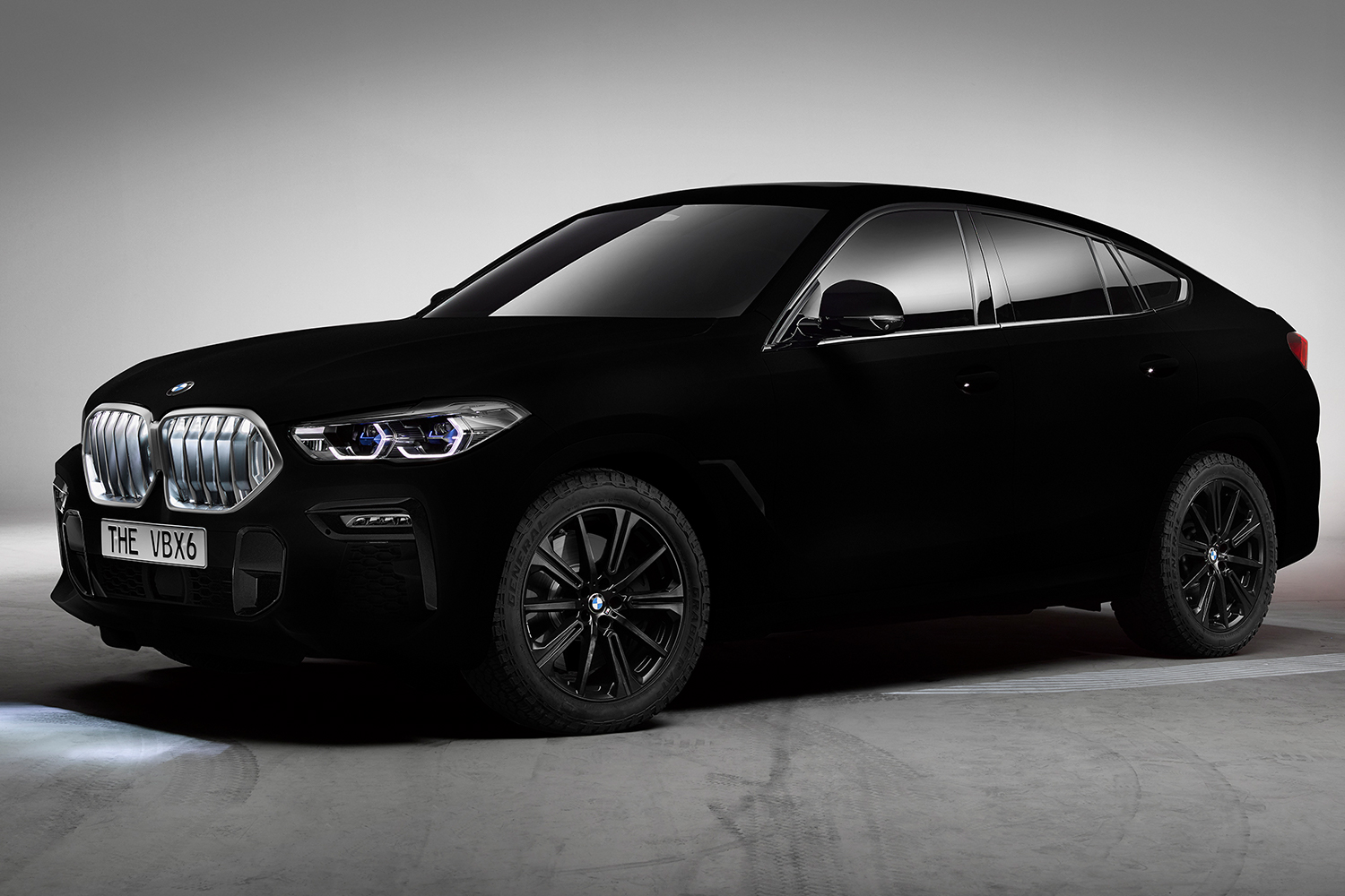 The all-new BMW X6 Series in Vantablack. 