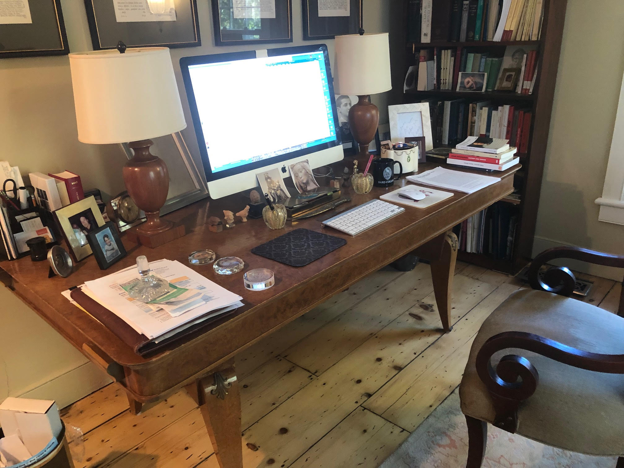 Author And Nyrb Critic Daniel Mendelsohn Shows Off His Desk