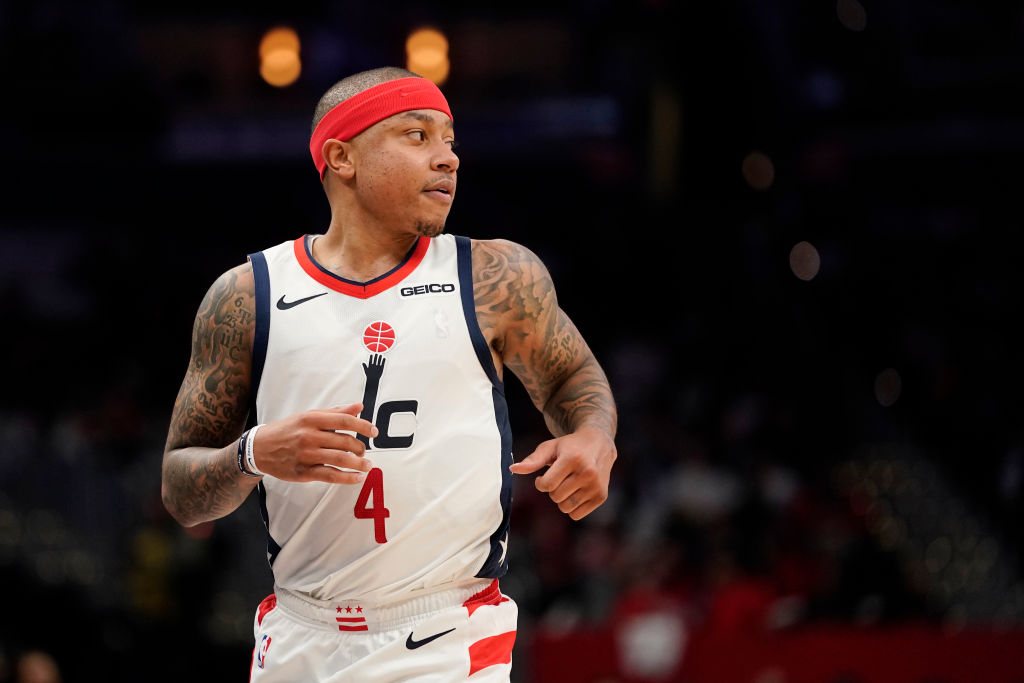 Isaiah Thomas of the Washington Wizards in action in the second half against the Chicago Bulls at Capital One Arena on December 18, 2019 in Washington, DC. (Photo by Patrick McDermott/Getty Images)