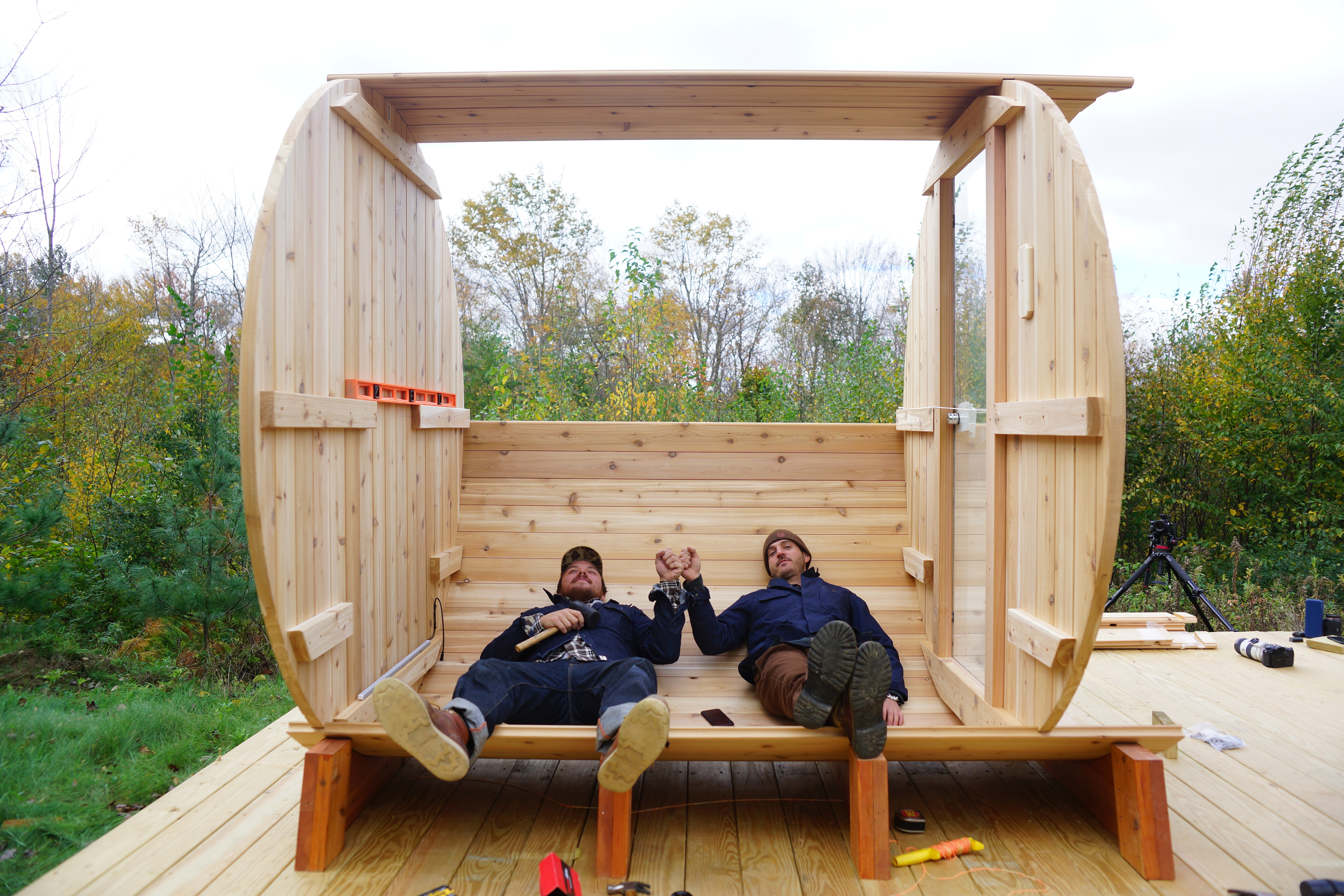 Building A Wood Burning Sauna In 10 Steps Shown In Mark Bollman S Pics   DSC04438 