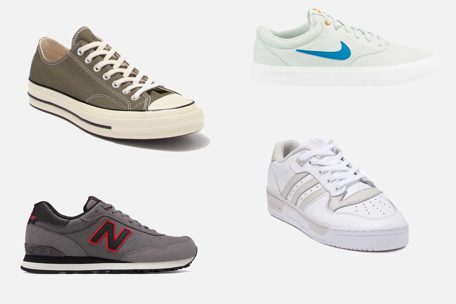 Nike, Adidas, Converse 