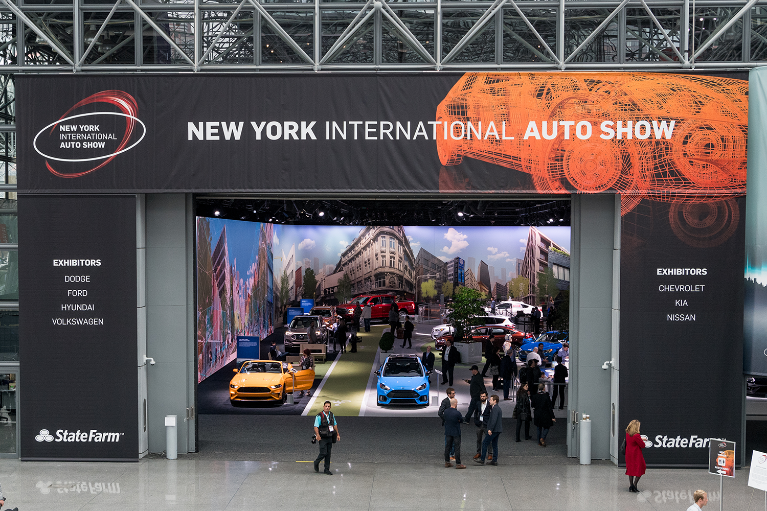 New York International auto show. Международный автосалон в Нью Йорке 2023 год. York auto. New York International auto show 2023 poster.