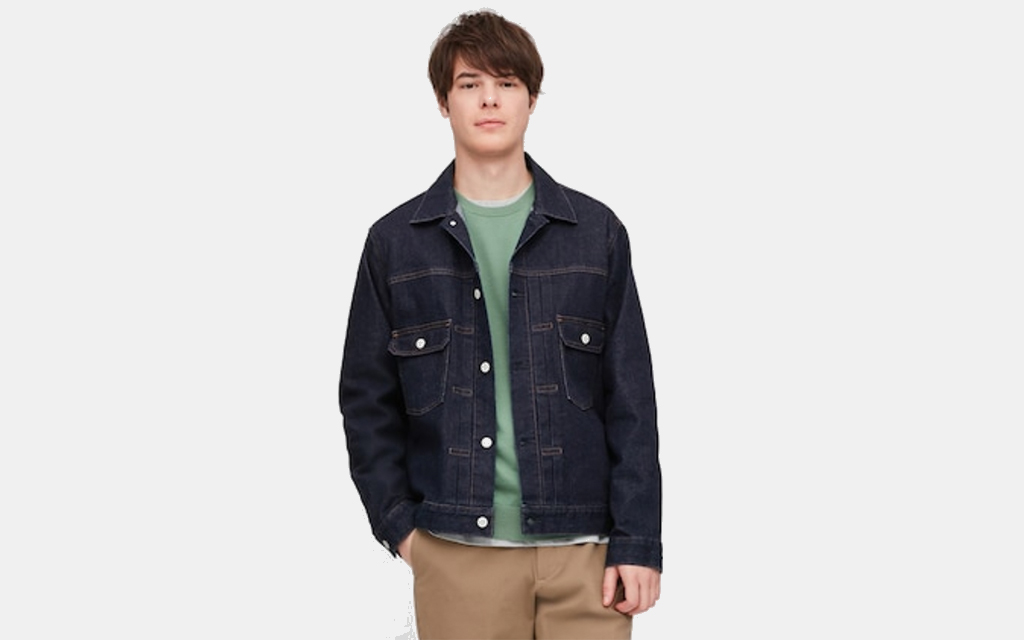 uniqlo black jean jacket