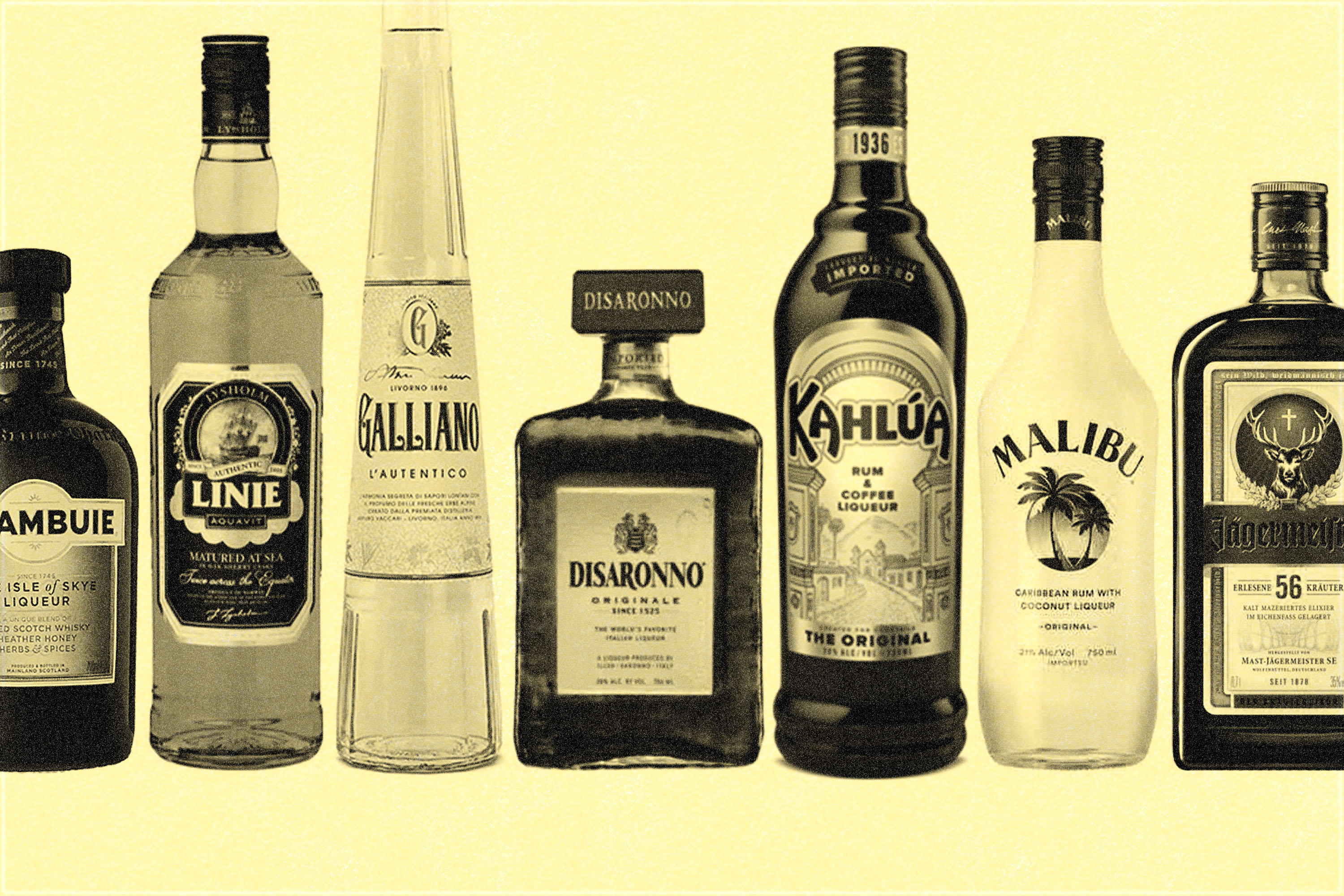 liqueur bottles