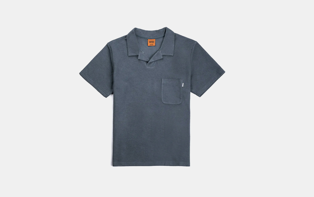 terry cloth polo shirt men