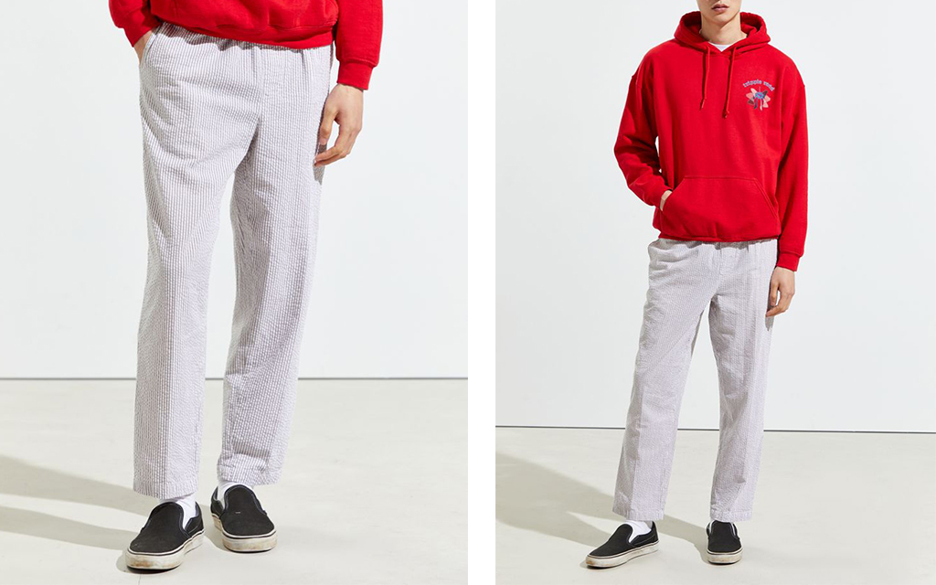 off white linen trousers mens