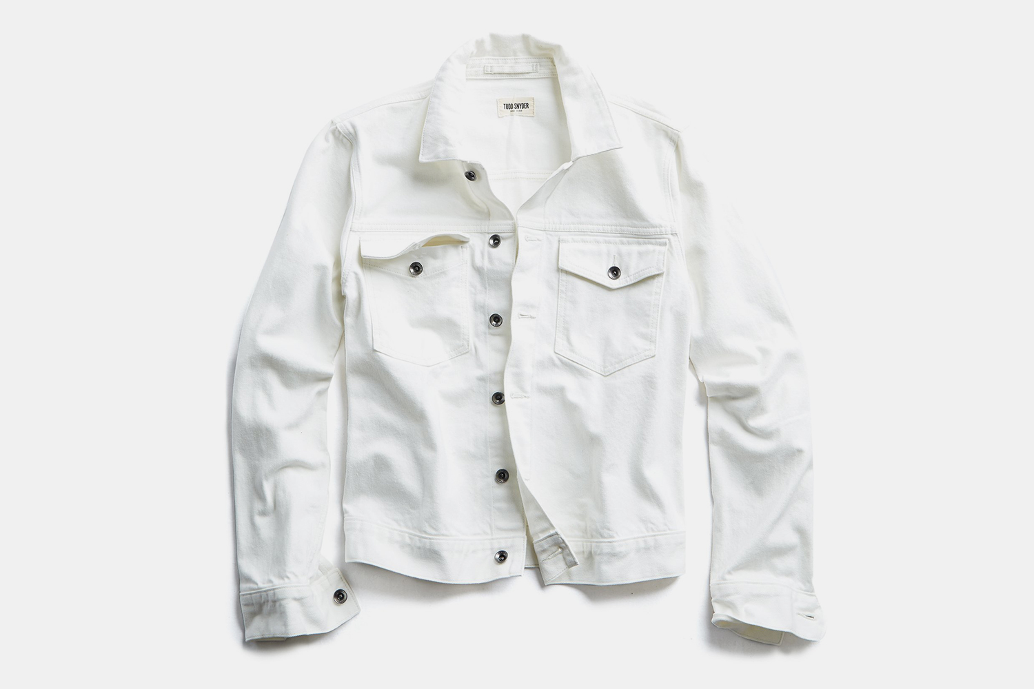 next white denim jacket