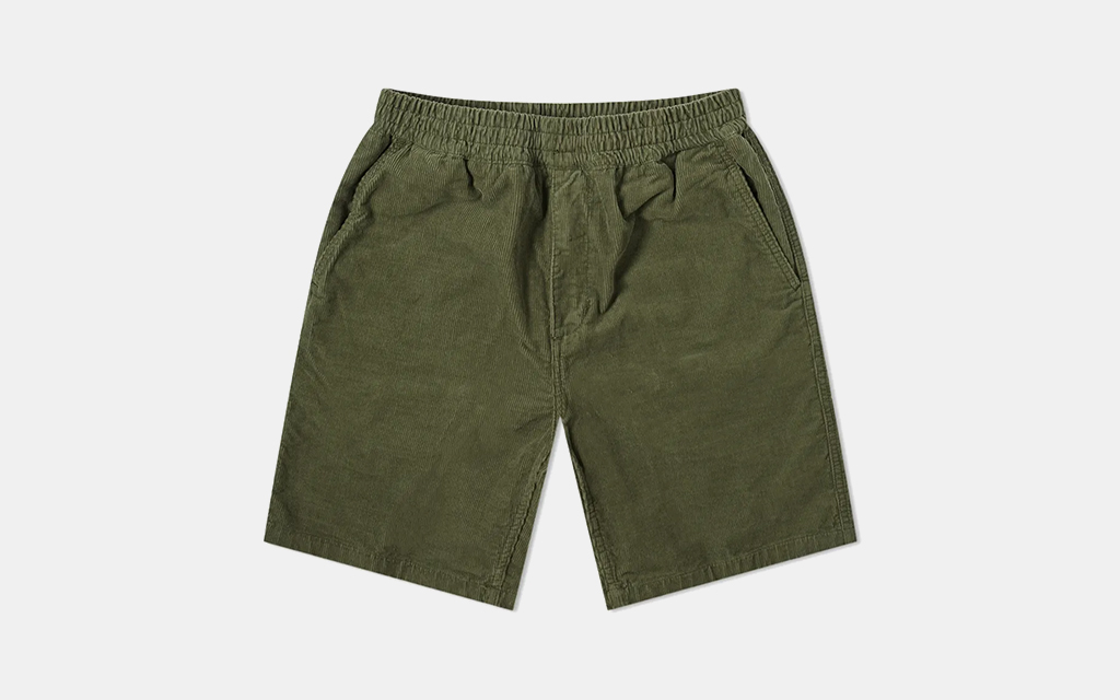 brown cord shorts