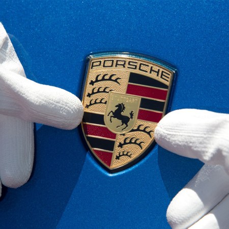 Porsche sports car emblem