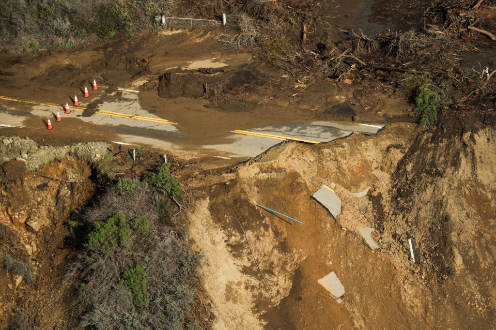 California Landslides Left a Hole in Highway 1 InsideHook