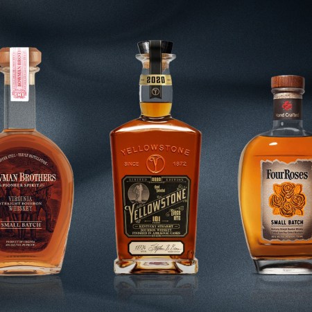 small batch whiskeys by bowman brothers, yellowstone and four roses