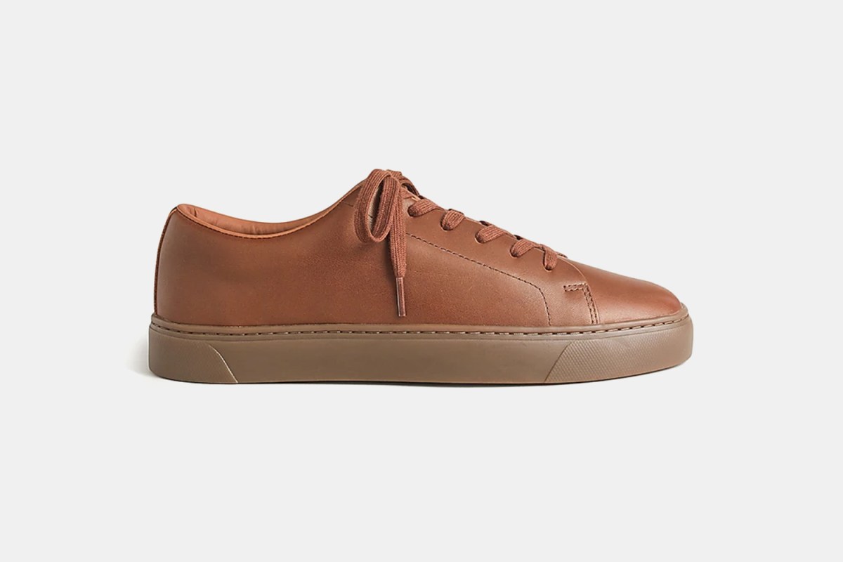 J.Crew's Court Leather Sneakers Are an Extra 50% Off - InsideHook