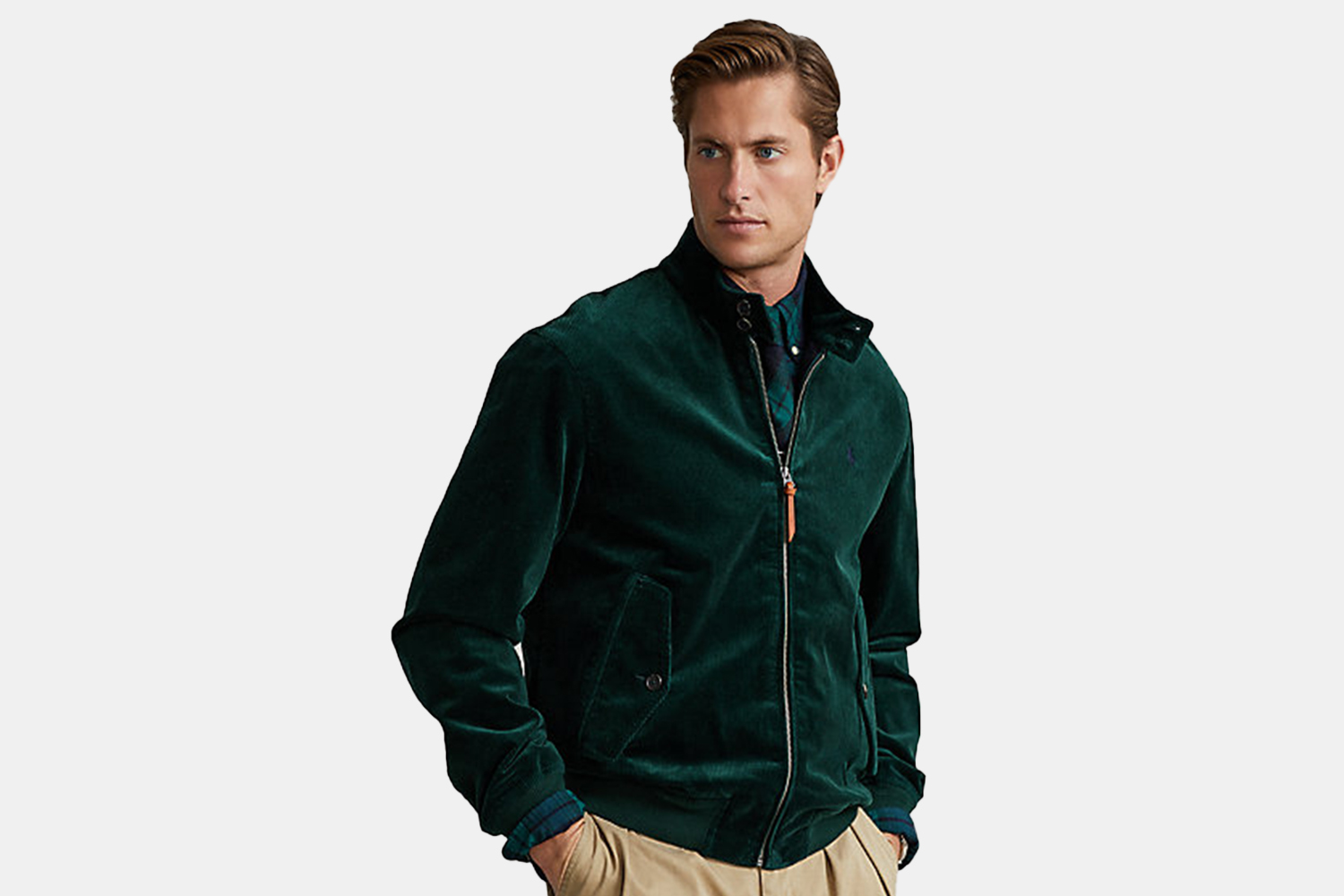 forest green corduroy jacket mens