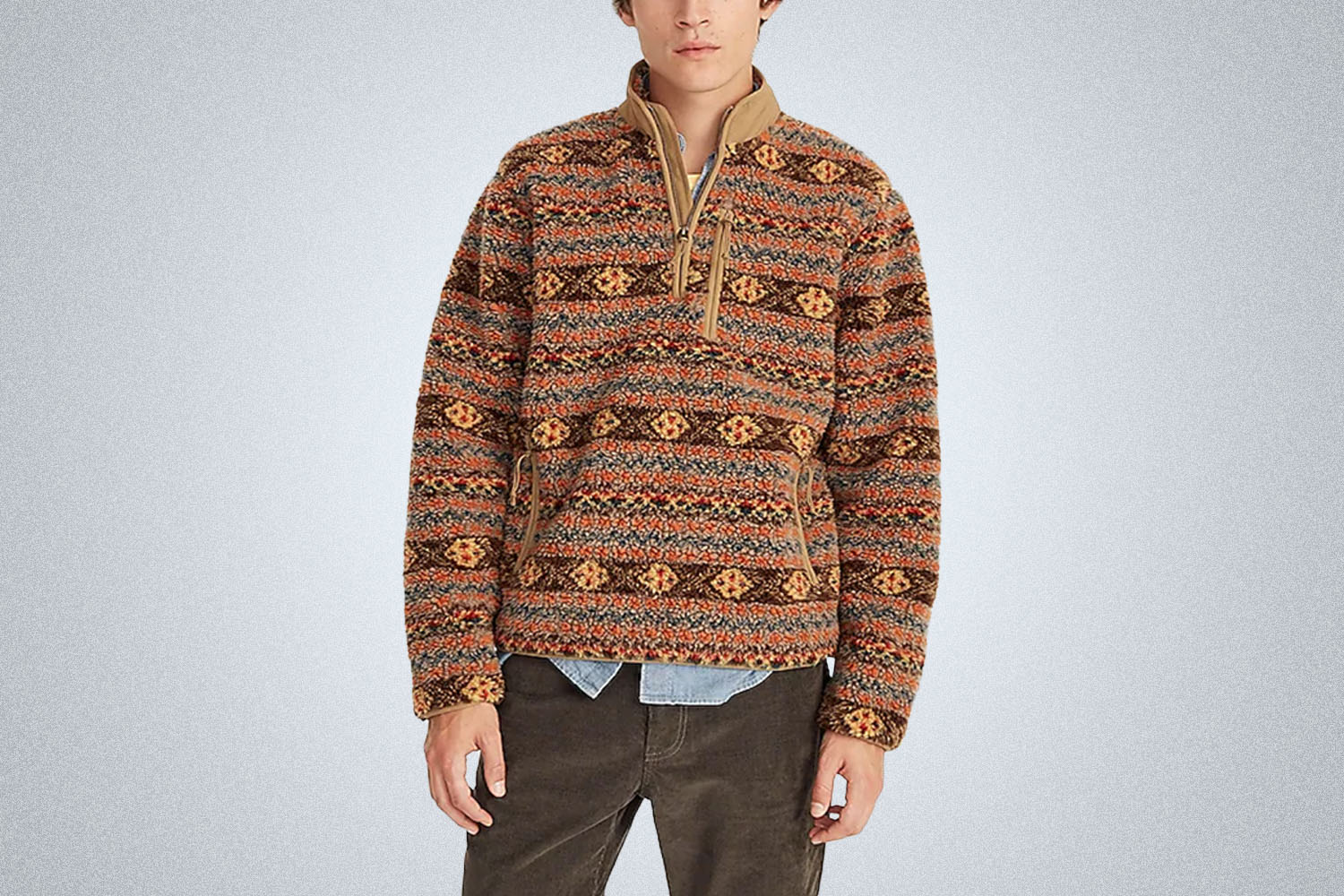 j crew sherpa flannel