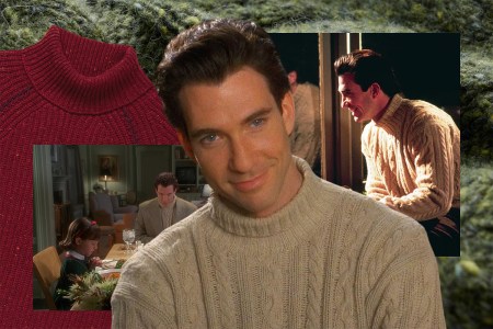 Dylan McDermott as Bryan Bedford in the 1994 movie "Miracle on 34th Street," along with some festive holiday sweaters