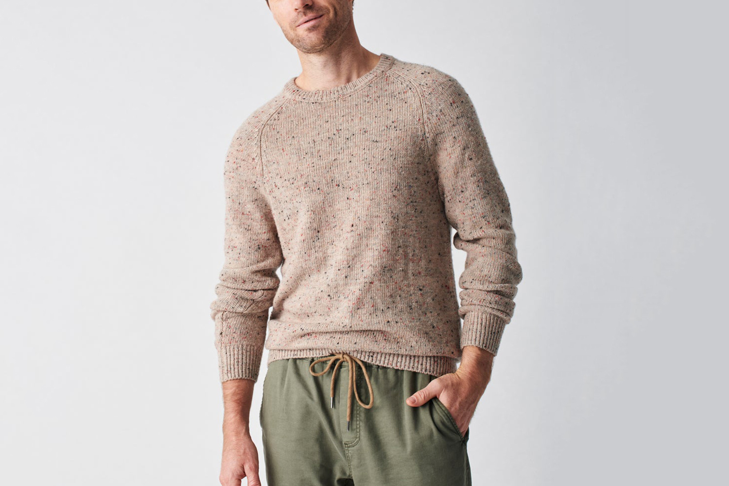 Faherty Men's Donegal Wool Crew
