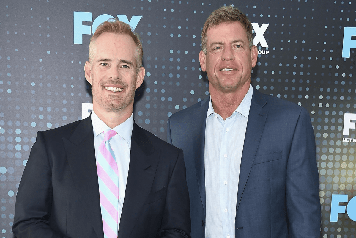 ESPN's new bright stars, Joe Buck and Troy Aikman do a Tom Brady