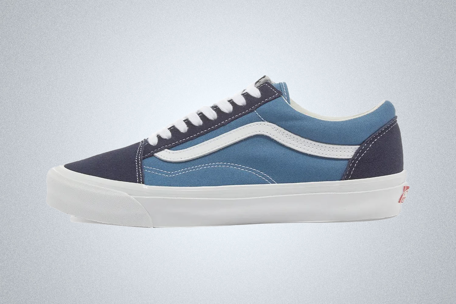 green and blue vans