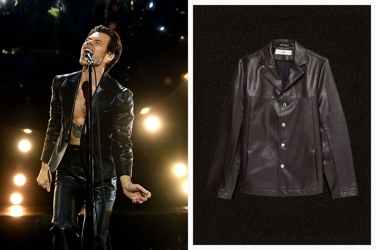 Harry Styles Leather Jacket and Pants Set : LeatherCult: Genuine