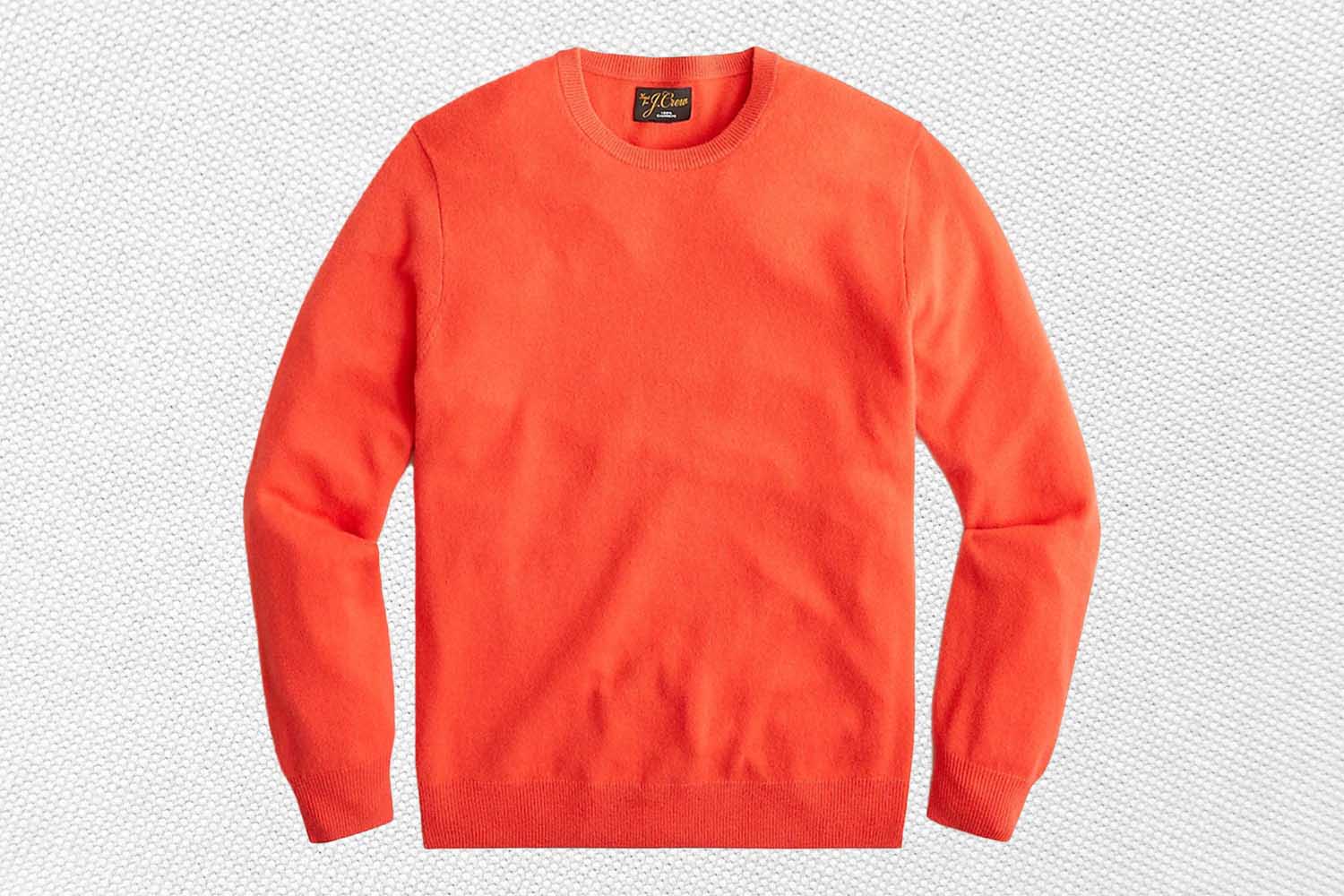 J crew clearance orange sweater