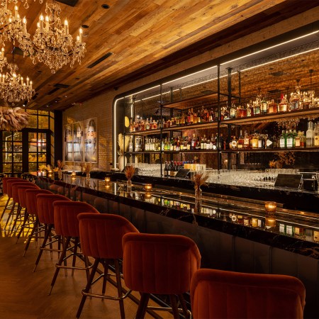 The bar at Hide + Seek in Chicago, Illinois. It's one of the best new restaurants in 2022.