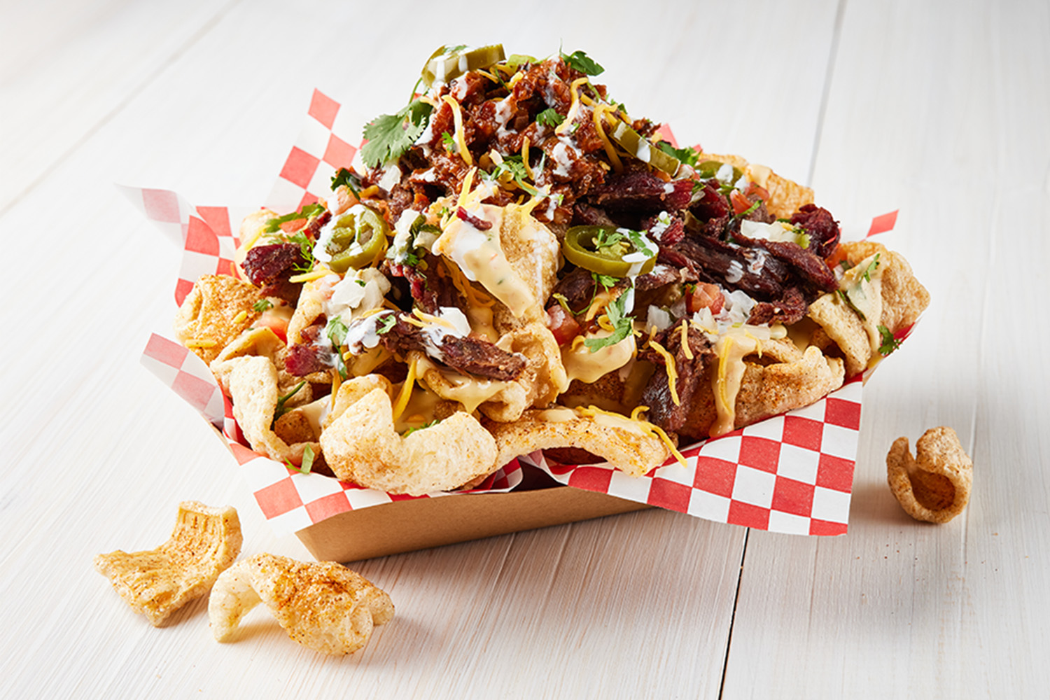 Chicharron Explosion Nachos