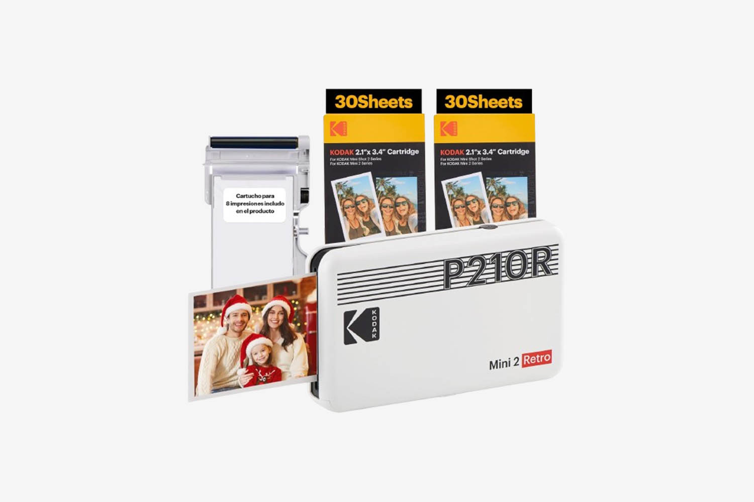 KODAK Mini 2 Retro 4PASS Portable Photo Printer