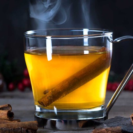 close-up of a hot toddy