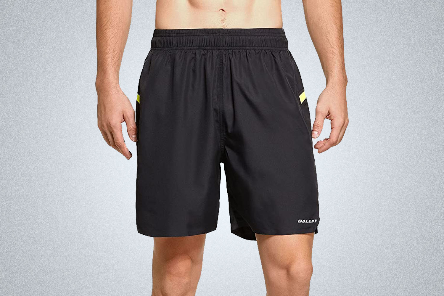 Men's Other BALEAF Men's Compression Running Workout Shorts With