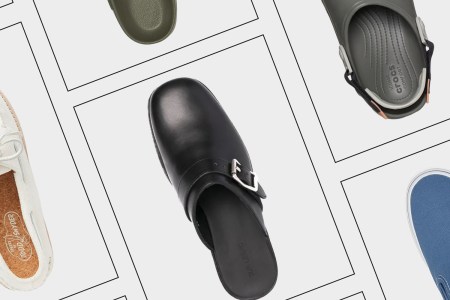 A collage of the best men's slip-on shoes