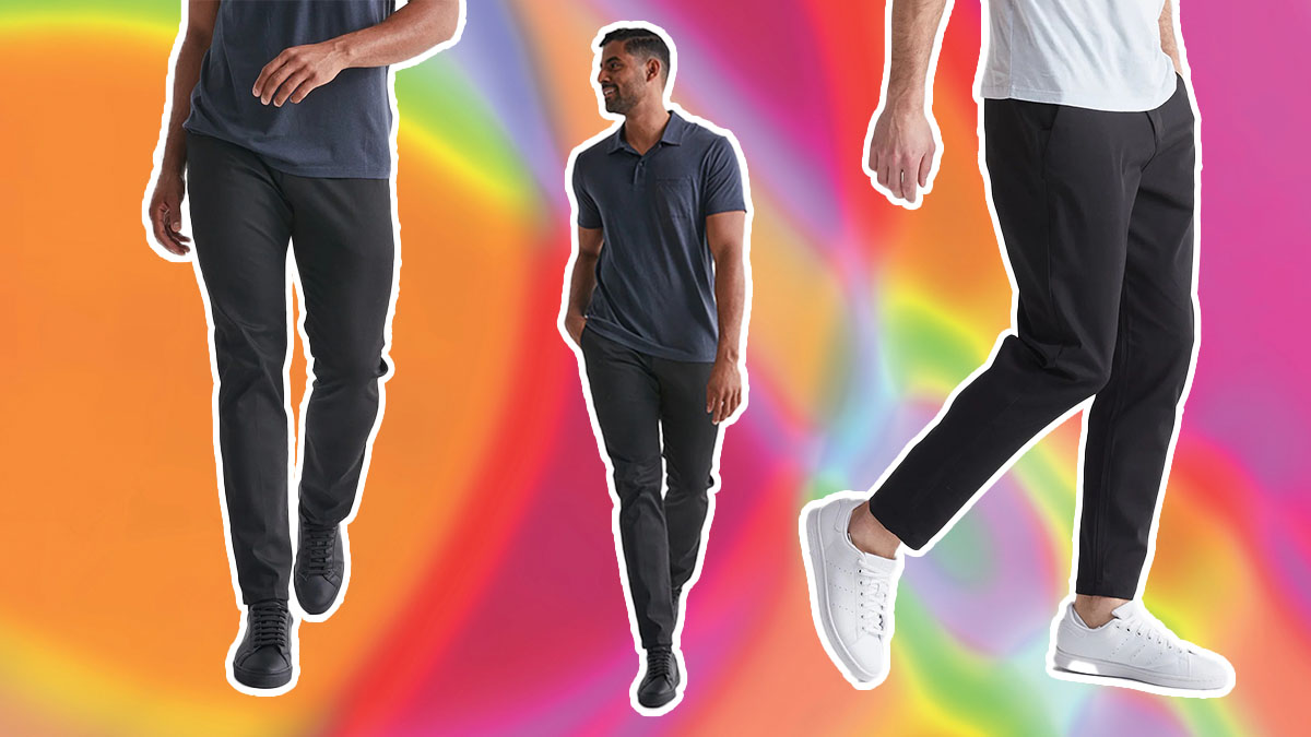 Smart Stretch Tech Trouser - Black  Slim fit dress pants, Mens stretch  pants, Athleisure men