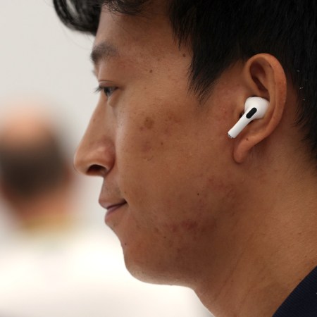 A man wearing Airpods