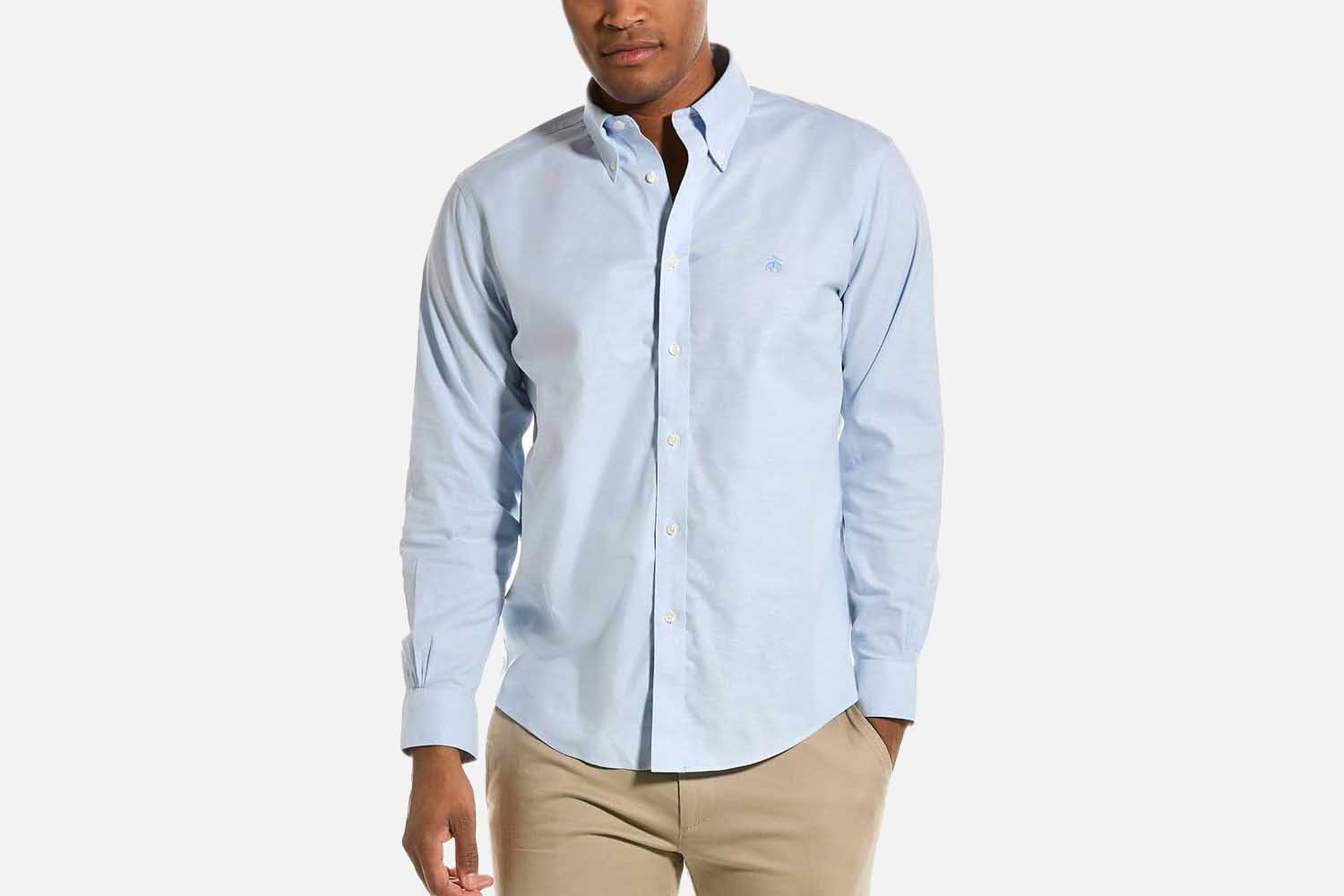 Brooks Brothers Long Sleeve Non-Iron Stretch Oxford Sport Shirt