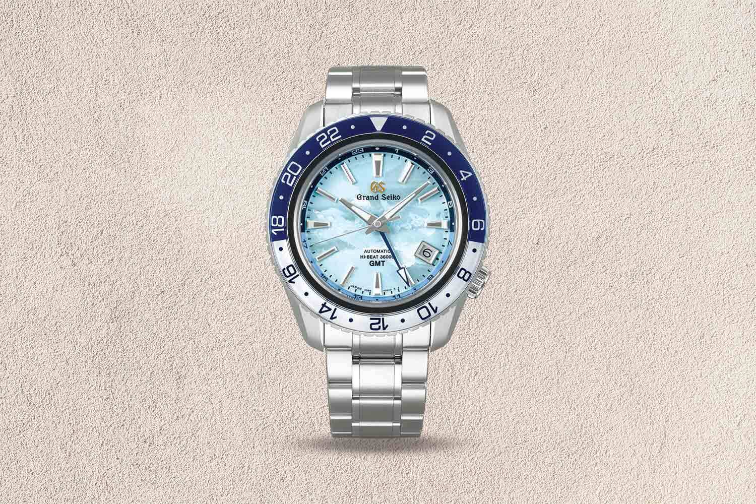 August Berg Serenity Link 40MM Deep Blue Silver Watch 10240E05SSL