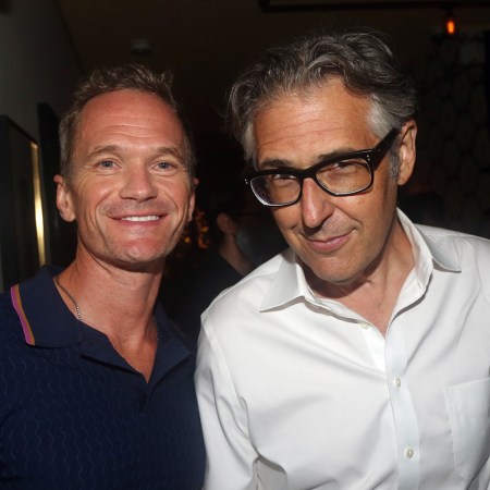 Neil Patrick Harris and Ira Glass pose for a photo