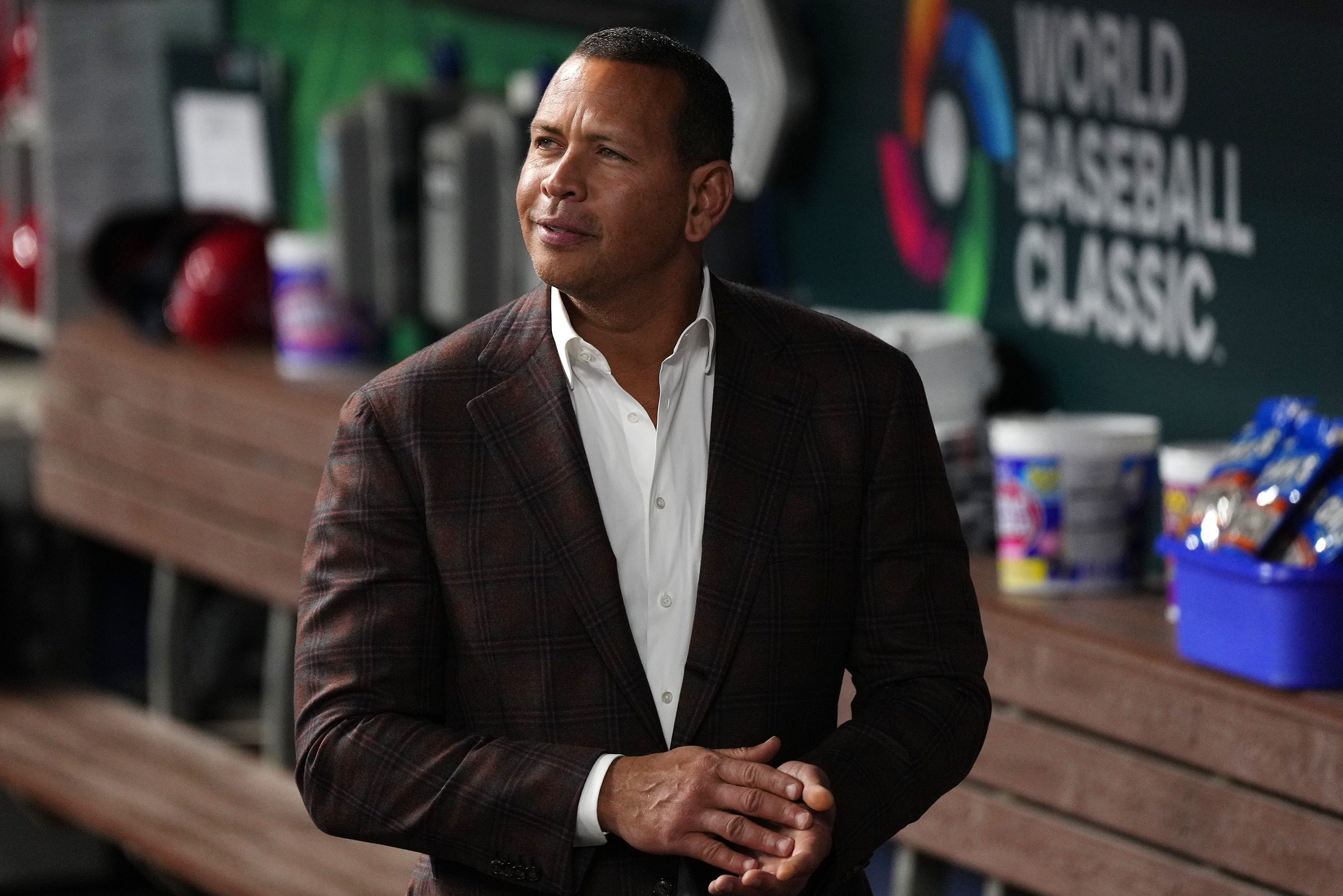 Alex Rodriguez wears Red Sox jersey 
