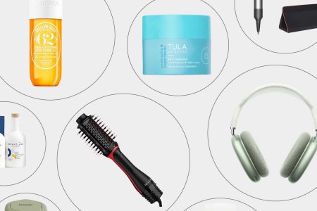 A collection of products on sale during Amazon Prime Day 2024 that would make great gifts for the woman in your life, including beauty products, headphones and more