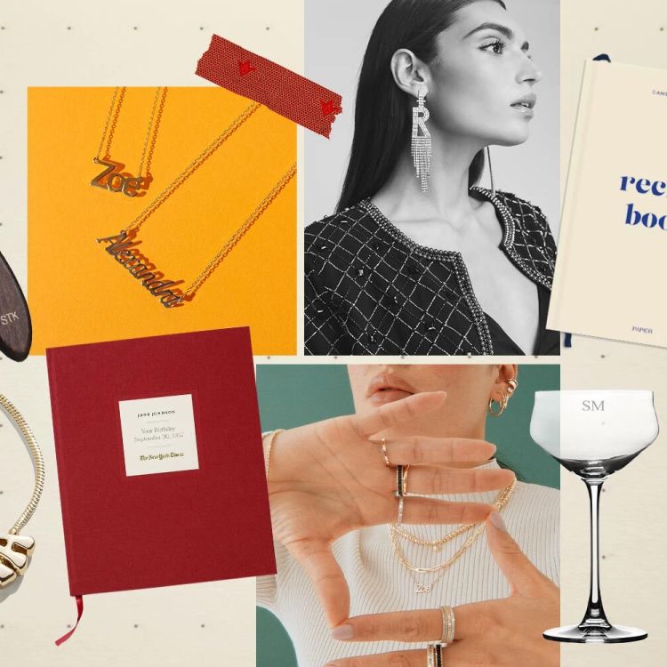 A collage of the best personalized gifts for women.