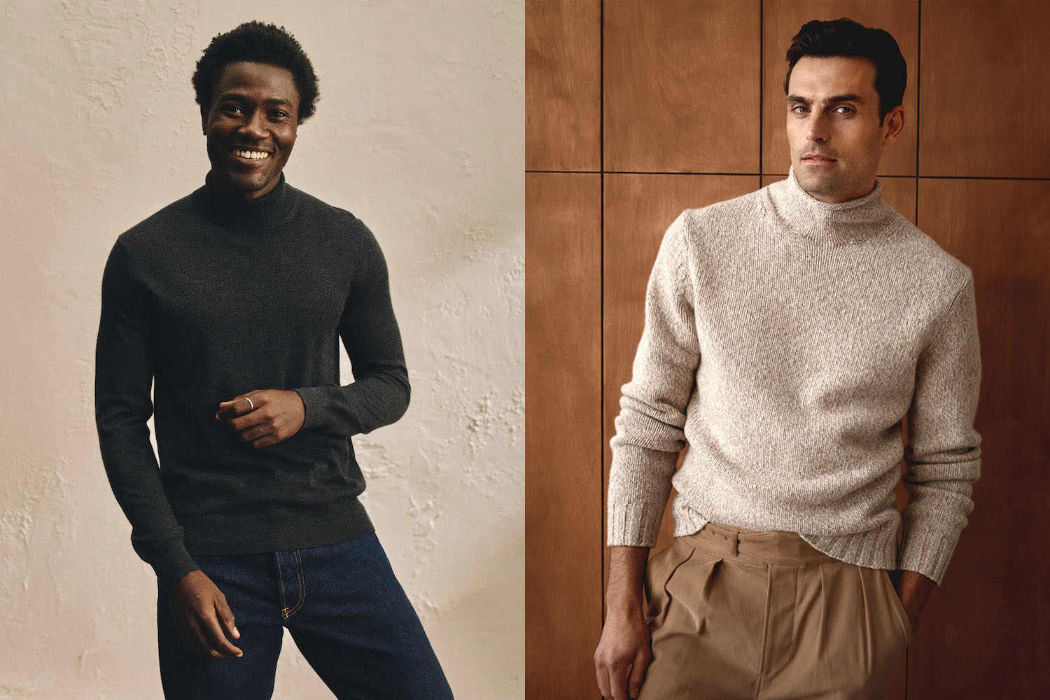 Turtlenecks under outlet sweaters