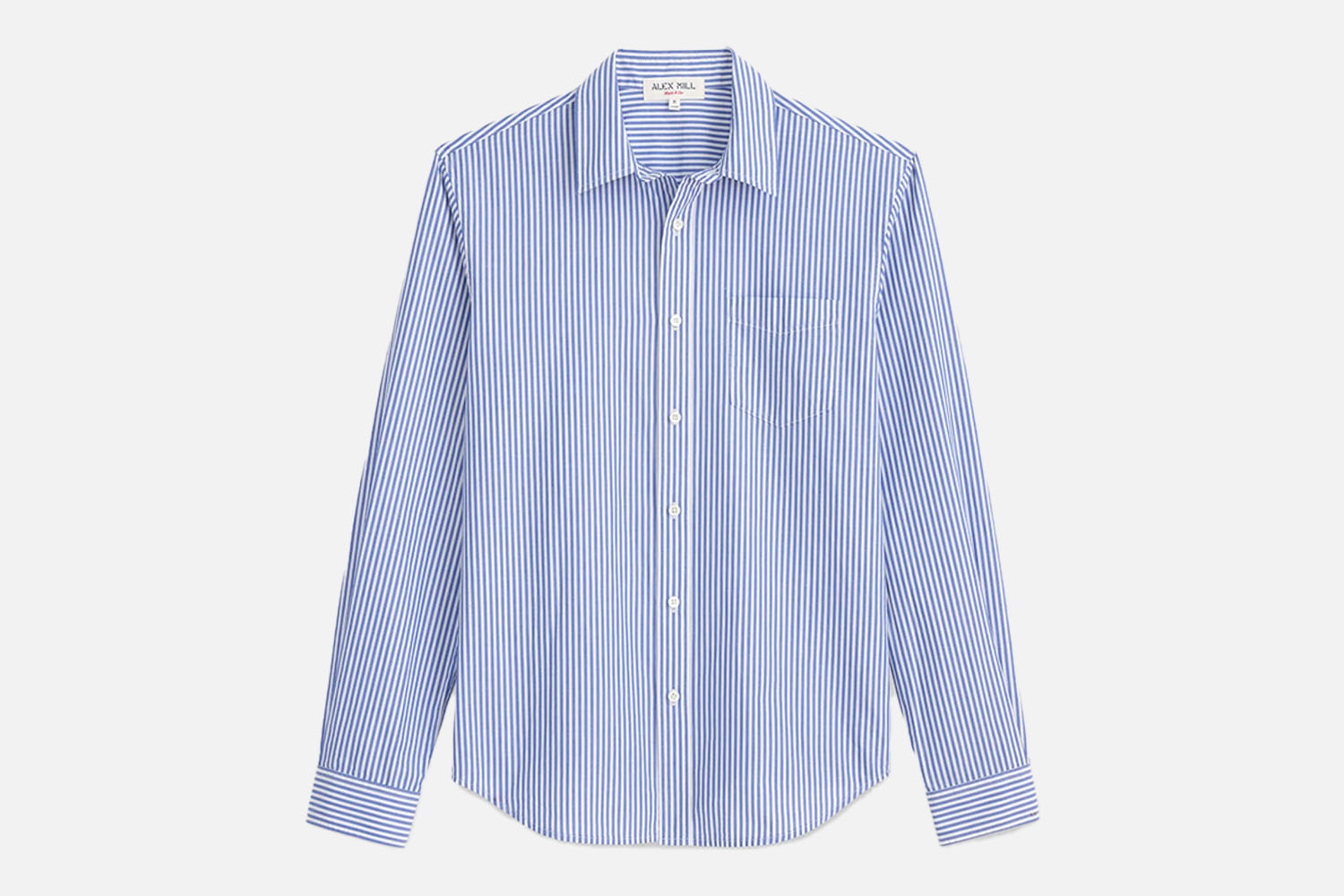 Alex Mill Striped Cotton Poplin Mill Shirt